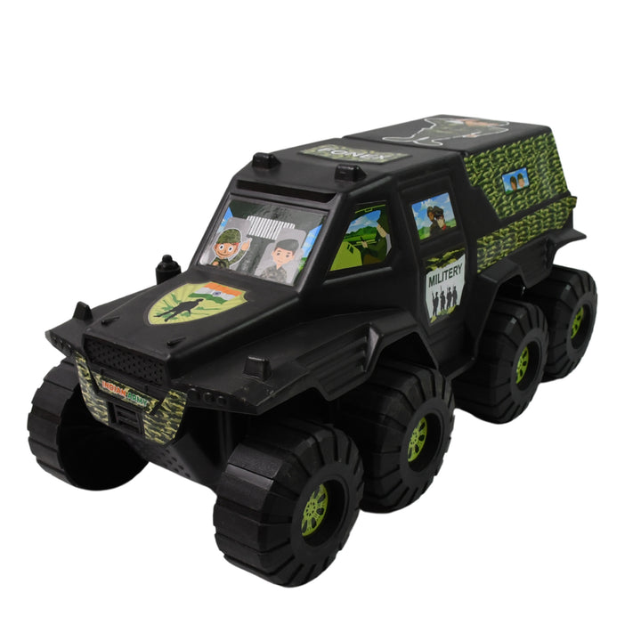 Big Military 8-wheel Plastic Car Toy (1 Pc) - Trendex