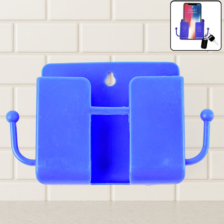 1 Pc Blue Wall Mount Mobile Stand With Hook - Trendex