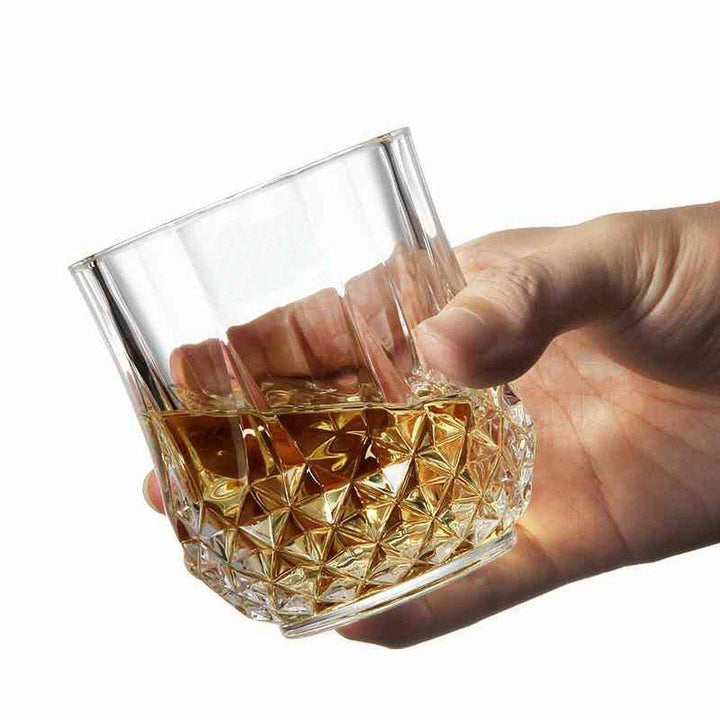 2341 Heavy Unbreakable Stylish Look Fully Transparent Glasses Set 250ml (6pcs) - Trendex