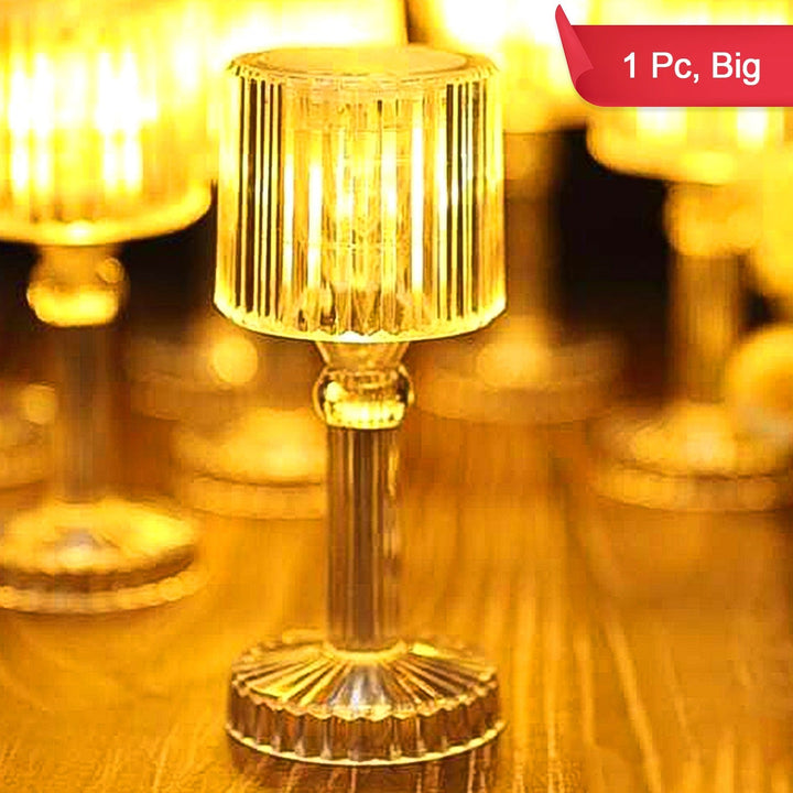 Big Acrylic Led Desk Lamps Table Lamp Portable Crystal (1 Pc  Big) - Trendex