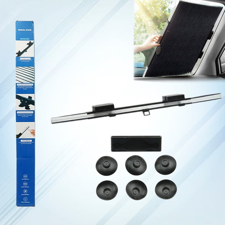 Retractable Long Foldable Windshield Sun Shade For Car (1 Set) - Trendex