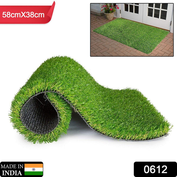 0612 Artificial Grass For Balcony Or Doormat Soft And Durable Plastic Turf Carpet 58x38cm - Trendex