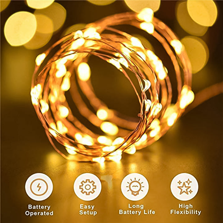Led Flexible Wire Waterproof Lights For Party (2aa Battery Operated Battery Not Included) - Trendex