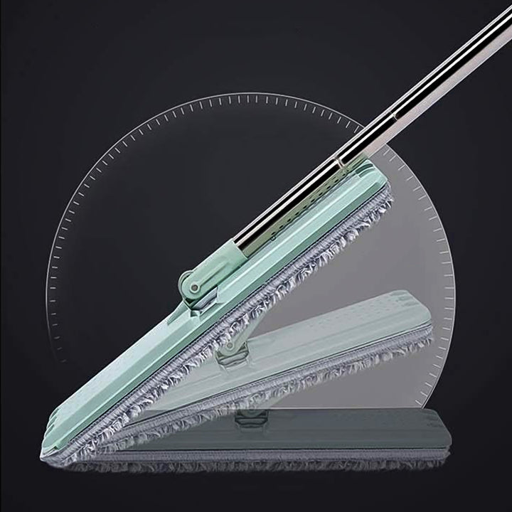 1142 Scratch Cleaning Mop With 2 In 1 Self Clean Wash Dry Hands Free Flat Mop - Trendex