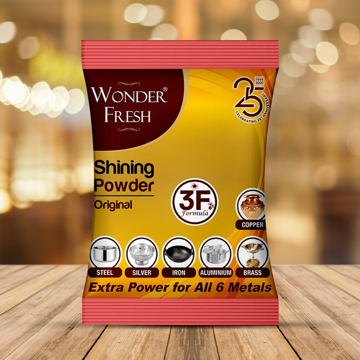 Shining Powder Cleans And Polishes Copper Brass Silver Aluminum Iron And Steel Removes Tarnish And Oxidation (200 Gm) - Trendex