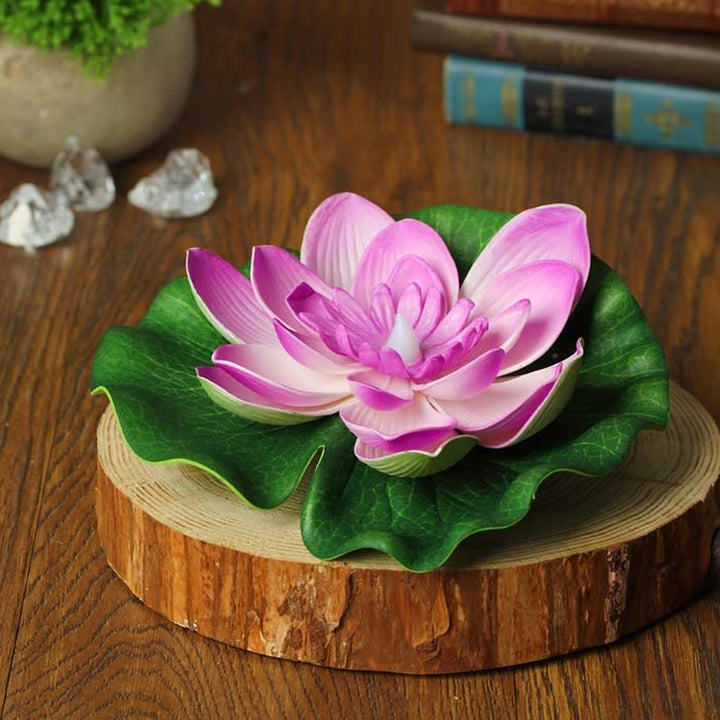 6556 Water Floating Smokeless Candles  Lotus Flowers Sensor Led Tealight For Outdoor And Indoor Decoration - Pack Of 6 Candle Candle (Pack Of 6) - Trendex