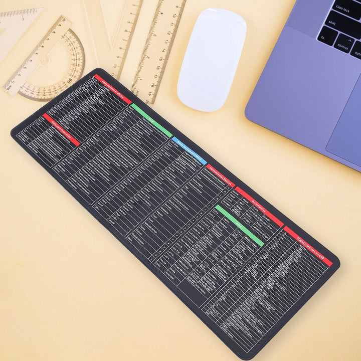 12982 Shortcut Keyboard Mat Mouse Pad Mat Mouse Pads For Desk Quick Key Super Large Anti-slip Keyboard Pad Desk Accessories Desktop Mouse Pad Office Oversized Big Mouse Pad Rubber (8030 Cm) - Trendex