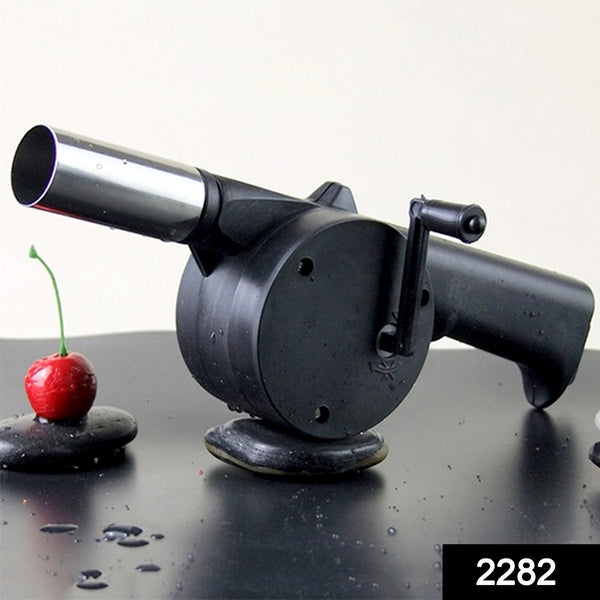 2282 Portable Hand Crank Air Blower Fan For Charcoal Grill Bbq - Trendex