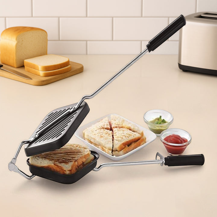 Apex Heavy Gauge Aluminium Grill Sandwich Toaster - Trendex